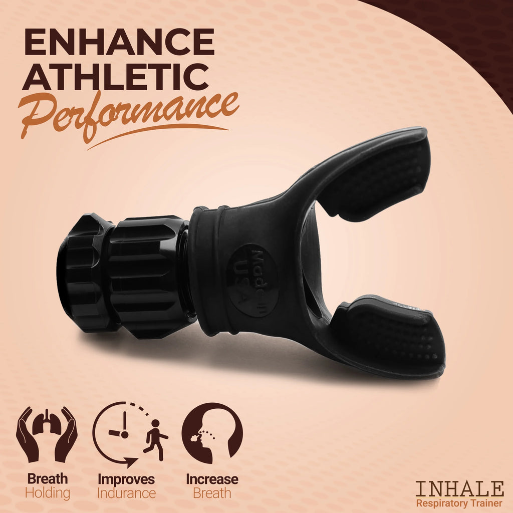 Respiratory Trainer with Protective Case | Compact Lung Exercise Device with Medical Grade Silicone | Improve Breathing Capacity | Breathing and Lung Trainer | Adjustable Resistance