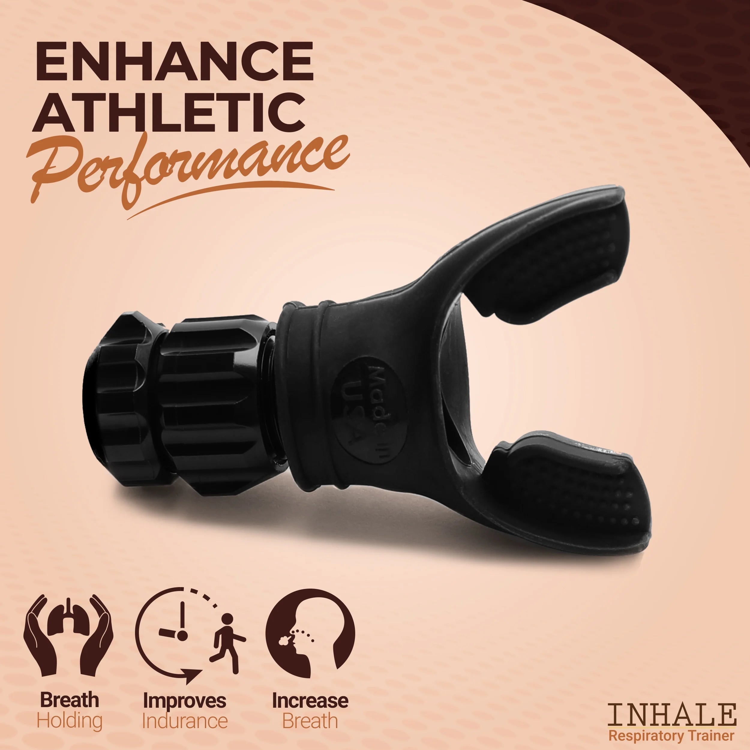 Respiratory Trainer with Protective Case | Compact Lung Exercise Device with Medical Grade Silicone | Improve Breathing Capacity | Breathing and Lung Trainer | Adjustable Resistance